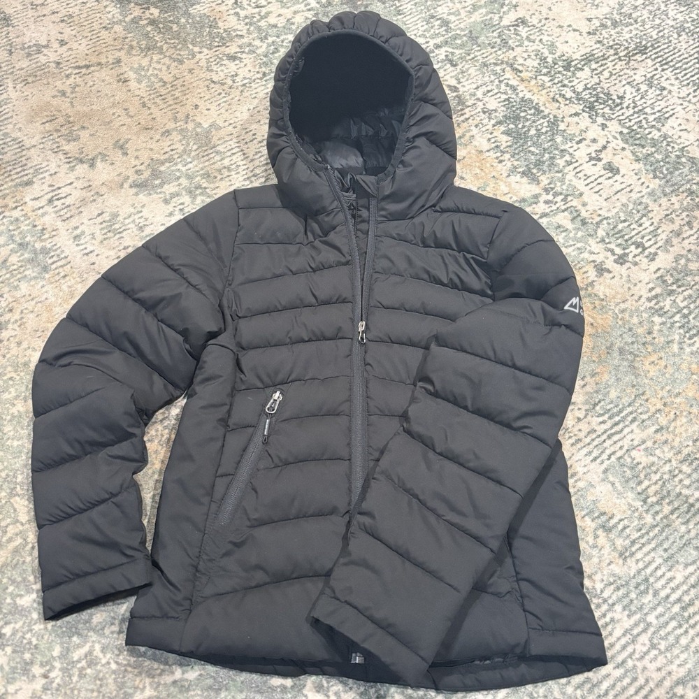 Boulder Gear Youth Ski Puffer Jacket Large Black EUC